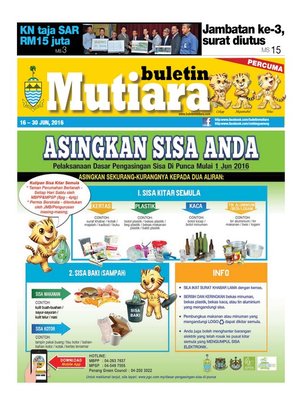 cover image of Buletin Mutiara 16-30 Jun 2016